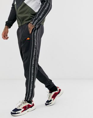 ellesse Bandino track pants with taping 