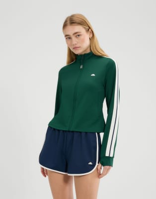 Ellesse Banff Long Sleeve Track Top In Green