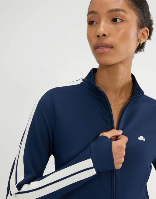 ellesse Banff long sleeve track top in navy, 3 of 4