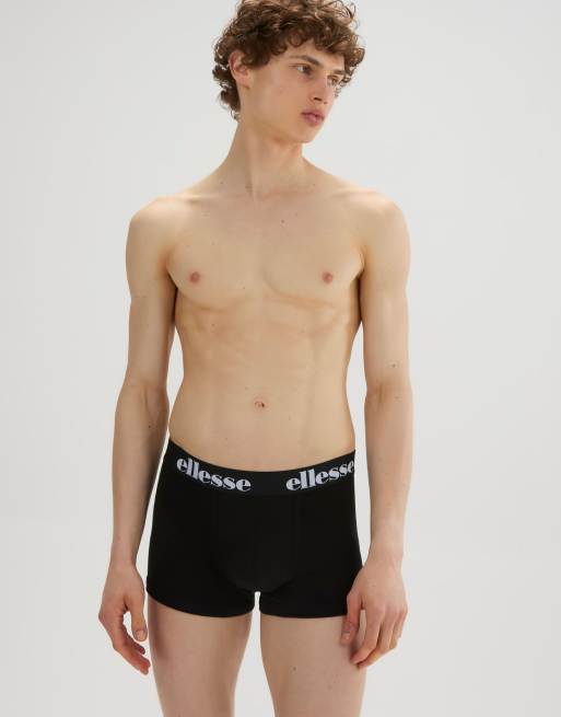 ellesse Barla trunks (12 pack) in black, 2 of 3