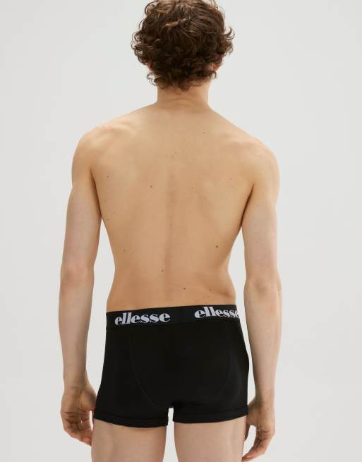 ellesse Barla trunks (12 pack) in black, 3 of 3