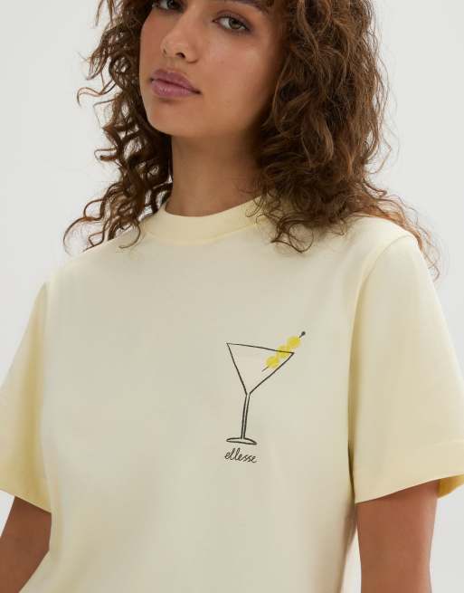 ellesse Bevande tee in light yellow, 3 of 4
