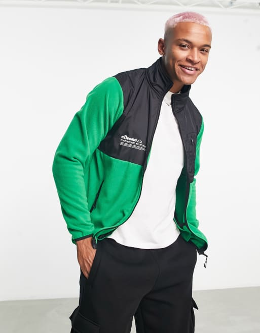 ellesse blocked fleece in green | ASOS