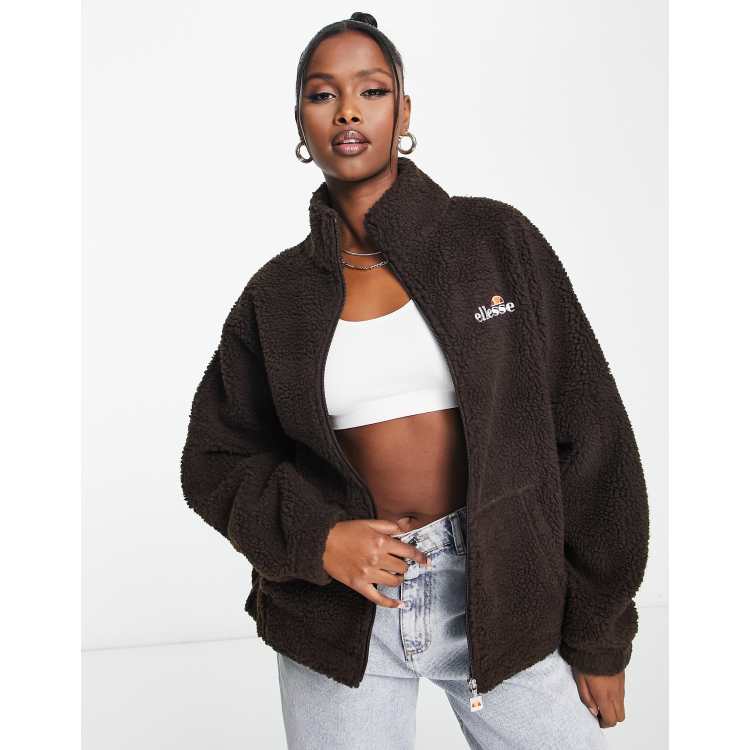 Ellesse sherpa full zip jacket hot sale