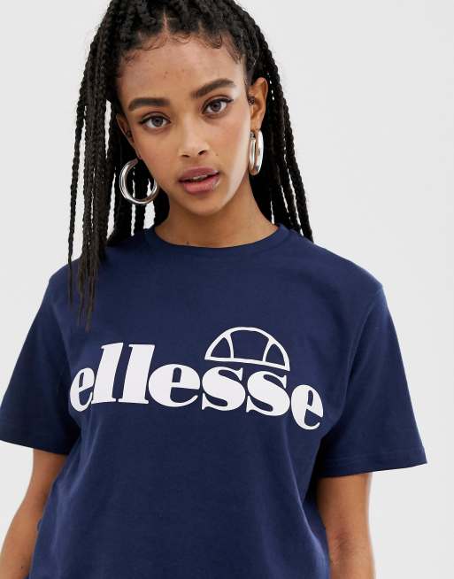 Ellesse - Boyfriend T-shirt met logo aan de voorkant, 3 van 4