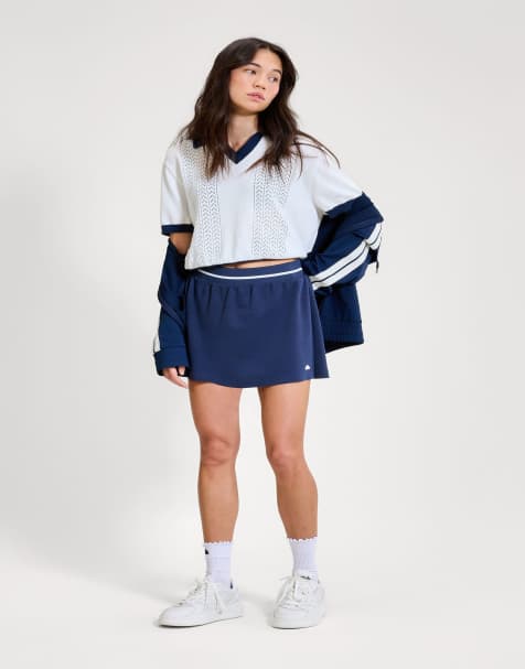 ellesse Bromont skort in navy/white
