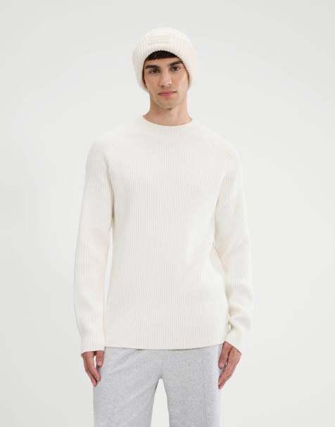 ellesse Bruciate knitted jumper in off white