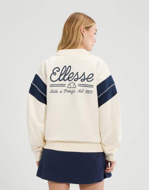 ellesse Calgary sweatshirt in off white - view 1