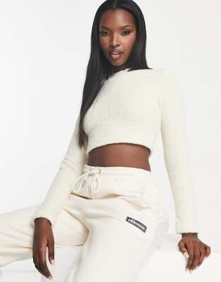 ellesse Capellini crop t-shirt in off white - ASOS Price Checker