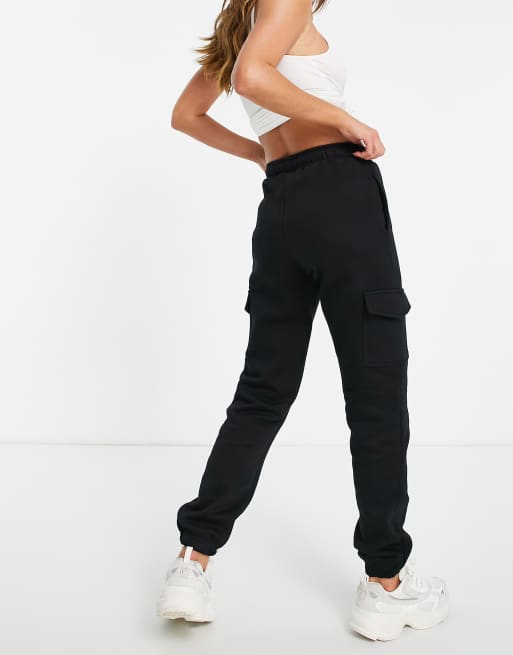 Black utility joggers online womens