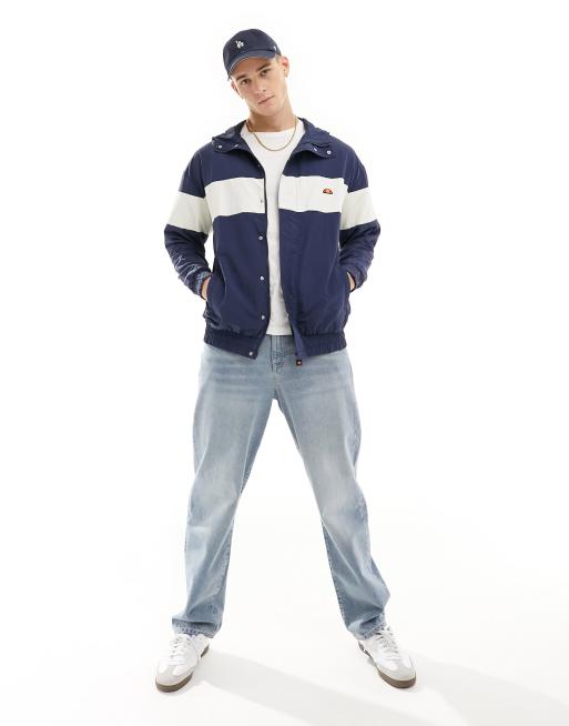 ellesse - Carpa - Felpa con cappuccio blu navy con zip