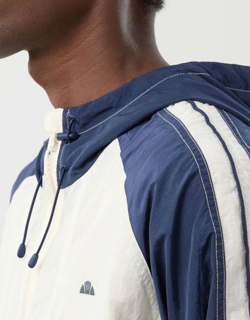 ellesse Casillo jacket in ecru/navy, 3 of 4