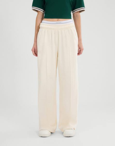 ellesse Casoli jog pant in off white - view 1