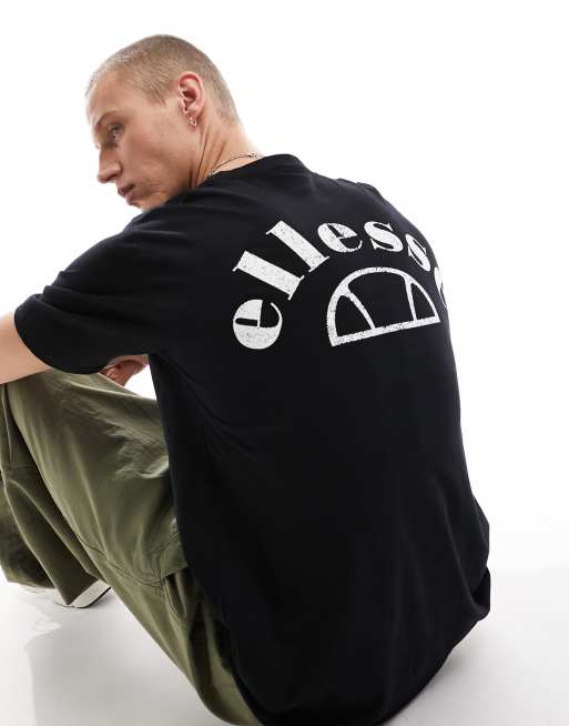 ellesse - Chandres - T-shirt met logoprint op de achterkant in zwart