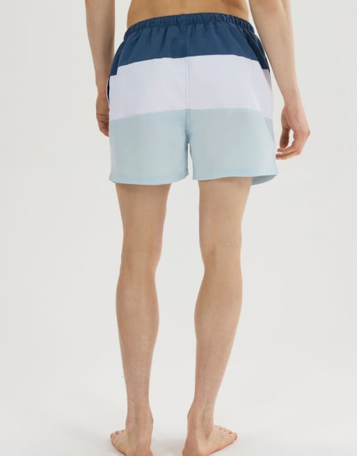 ellesse Cielo swim shorts in blue/white/light blue, 2 of 4