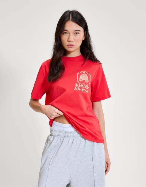 ellesse Citronello tee in red/peach - view 1