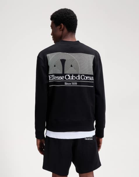 ellesse Club di corsa sweatshirt in black - view 1
