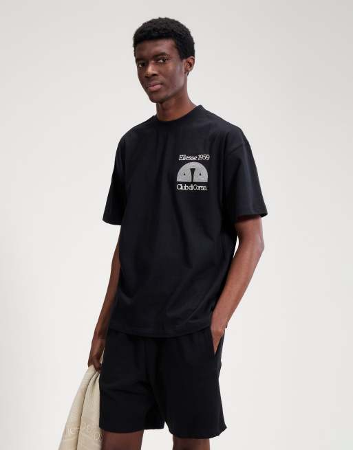 ellesse Club di corsa tee in black, 2 of 4