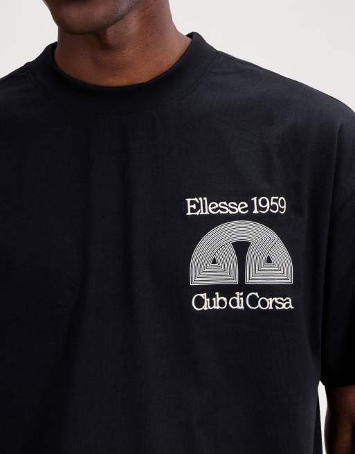 ellesse Club di corsa tee in black, 3 of 4