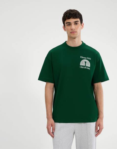 ellesse Club di corsa tee in dark green - view 1