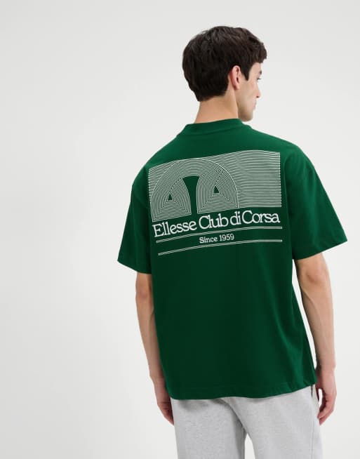ellesse Club di corsa tee in dark green, 2 of 4