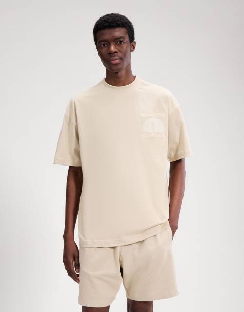 ellesse Club di corsa tee in stone - view 1