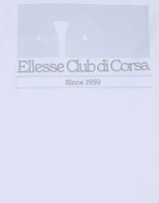 ellesse Club di corsa tee in white/light blue, 2 of 4