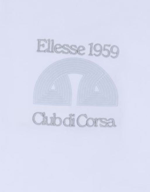 ellesse Club di corsa tee in white/light blue, 3 of 4