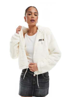 Cropped hotsell fluffy hoodie