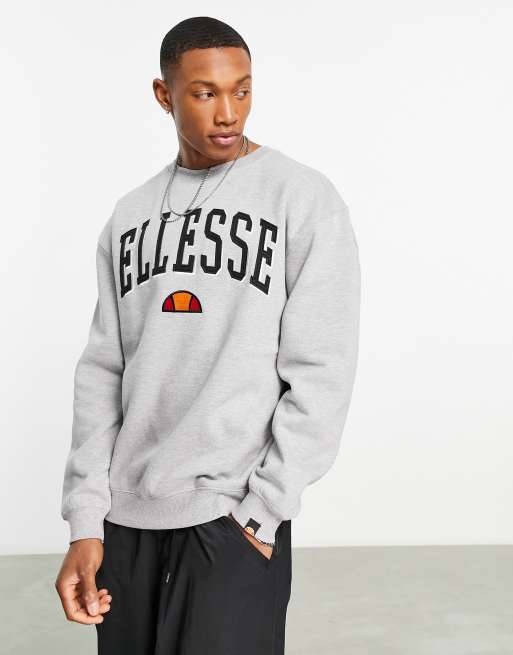 ellesse collegiate sweatshirt in grey