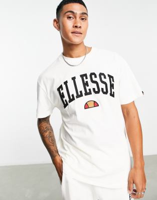 ellesse collegiate t-shirt in ecru