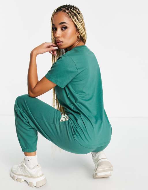 ellesse collegiate t-shirt with logo in green, 2 of 4