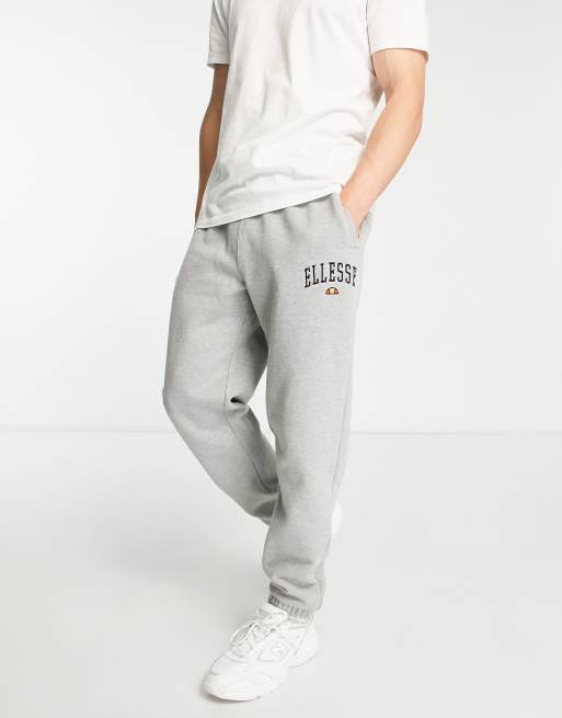 ellesse collegiate trackies in grey