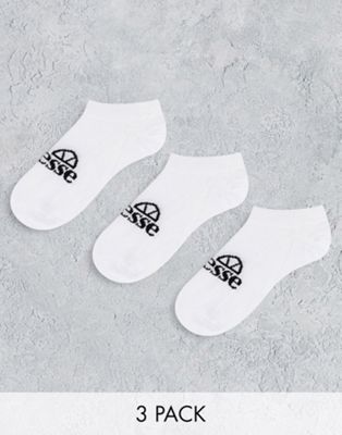 Asos Sport & Swimwear Abbigliamento sportivo Intimo sportivo Confezione da 3 paia di calzini sportivi unisex bianchi 