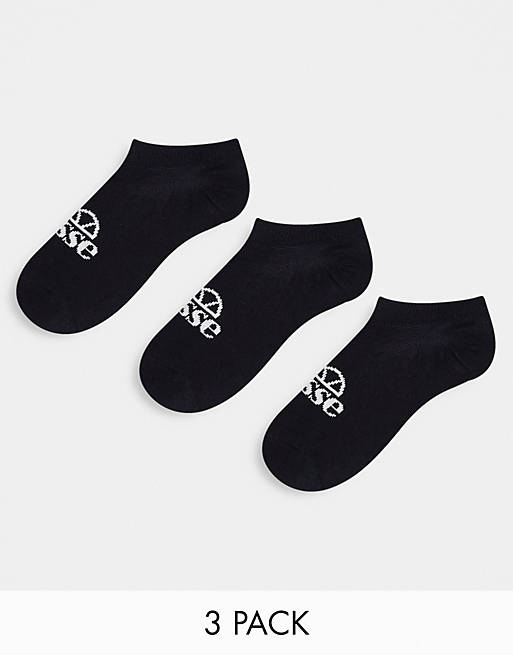 Confezione da tre paia di calzini sportivi unisex neri Asos Sport & Swimwear Abbigliamento sportivo Intimo sportivo 