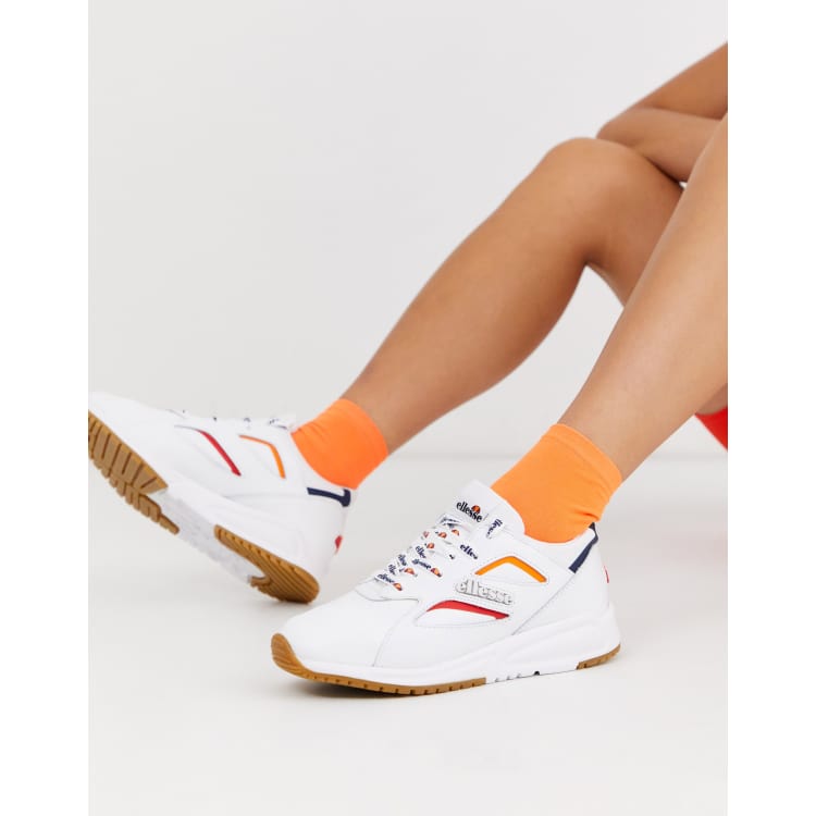 Ellesse contest leather trainers on sale