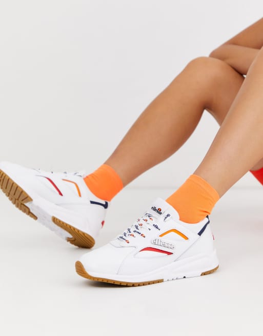 Ellesse - Contest - Sneakers in pelle con contrasti bianche