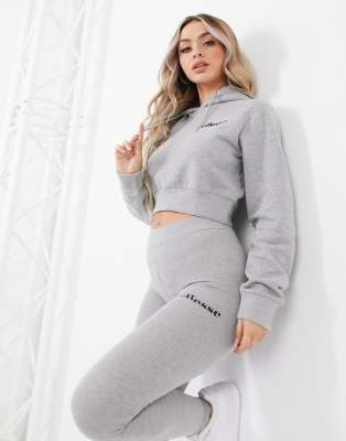 ellesse crop top hoodie