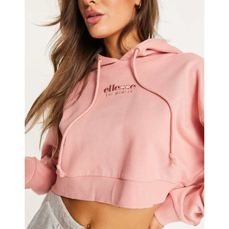 Adidas originals coeeze cropped hoodie in pink hotsell