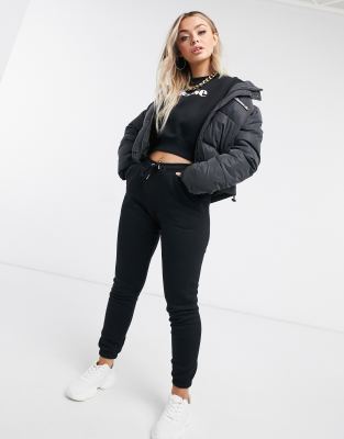 cheap cropped puffer jacket