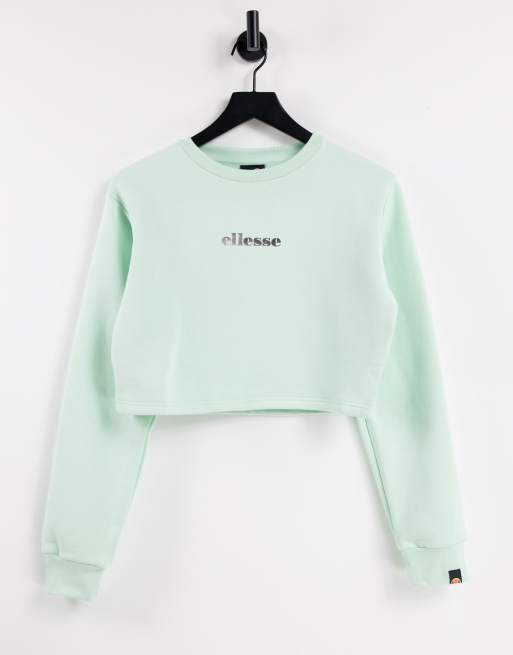 Ellesse - Cropped sweatshirt i mintgrøn
