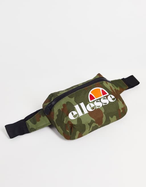 ellesse cross body bag with logo in camo ASOS