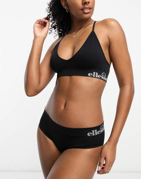 ellesse – Czarny bezszwowy biustonosz - view 1