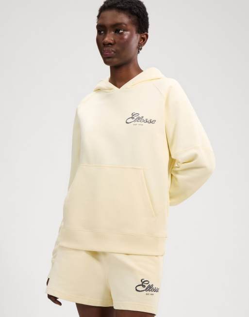 ellesse Deliziosi hoodie in light yellow, 2 of 4