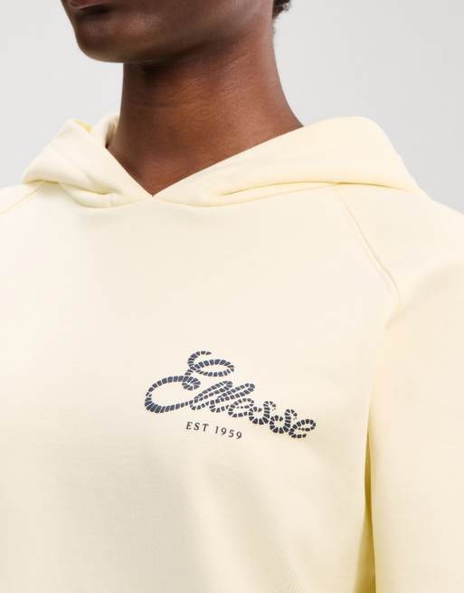 ellesse Deliziosi hoodie in light yellow, 3 of 4