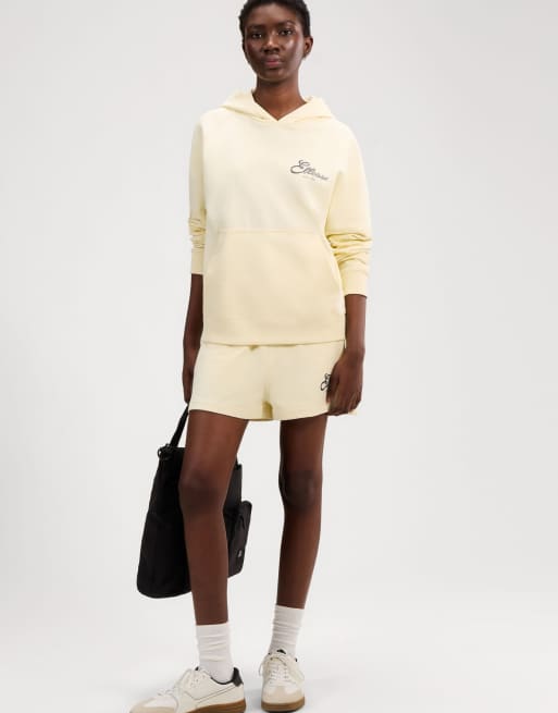 ellesse Deliziosi hoodie in light yellow, 4 of 4