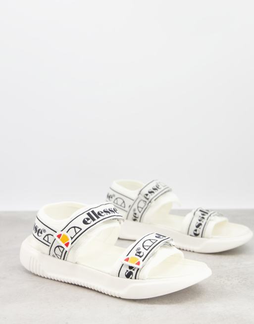 brochure Preference ly Ellesse denso logo sandals in white | ASOS