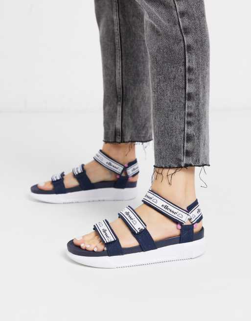 Ellesse – Denso – Sportliche Sandalen mit Logo in Marineblau, 3 von 4