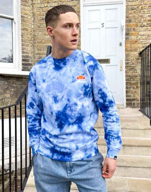 Blue tie 2025 dye sweatshirt