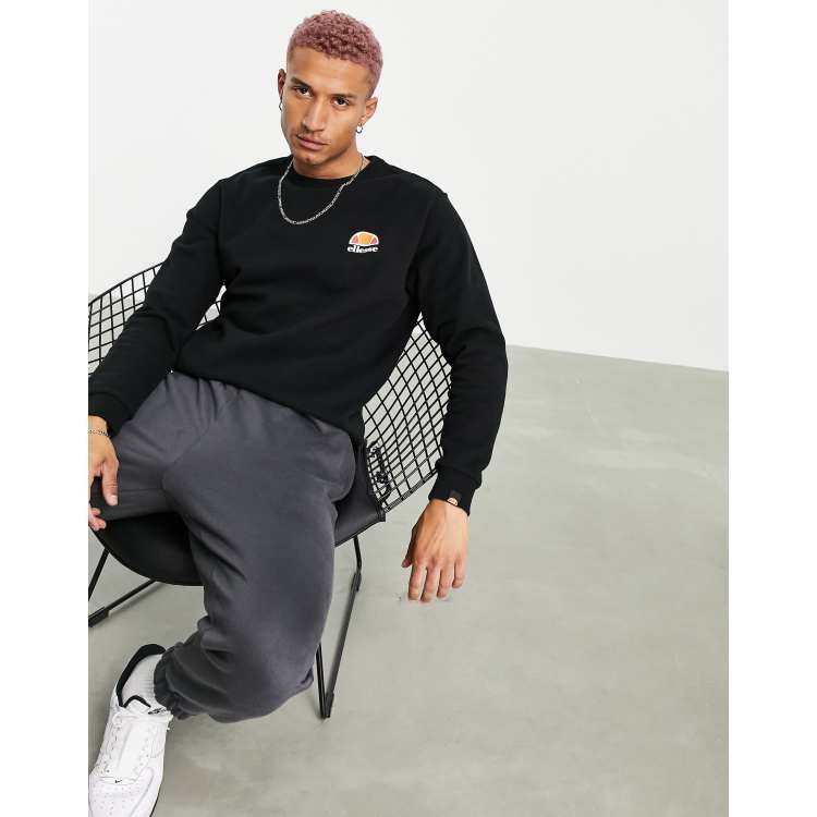 ellesse Diveria sweatshirt with small logo in black ASOS